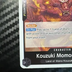 Kouzuki Momonosuke OP16-085 R The Time of Battle Foil English One Piece - Image 4