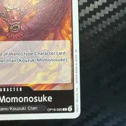 Kouzuki Momonosuke OP16-085 R The Time of Battle Foil English One Piece - Image 5