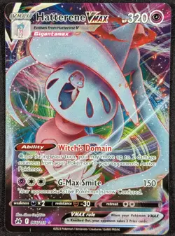Hatterene Vmax 2023 Crown Zenith Full Art Ultra Rare Pokemon Card 066/159 (NM) - Image 1