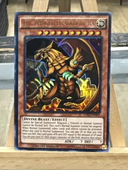 Yugioh *The Winged Dragon of Ra X1 Ultra Rare Limited edition* (LP) LDK2-ENS03 - Image 1
