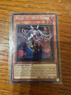 Yugioh 2025 Mega-Pack: Maliss P White Rabbit MP25-EN122 Prismatic Secret Rare - Image 1