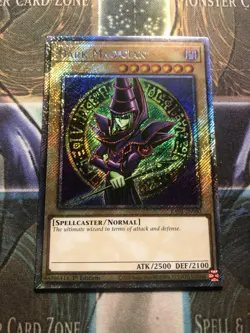 *** DARK MAGICIAN *** 1ST EDITION PLATINUM SECRET RARE RA03-EN080 LOB ART YUGIOH - Image 1