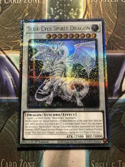 * BLUE-EYES SPIRIT DRAGON * QUARTER CENTURY SECRET RARE RA02-EN030 QCR YUGIOH! - Image 1