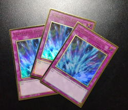 Yugioh! x3 Torrential Tribute MGED-EN052 Gold Rare 1st Ed / Edge Wear / SP - Image 1
