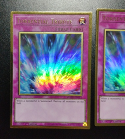 Yugioh! x3 Torrential Tribute MGED-EN052 Gold Rare 1st Ed / Edge Wear / SP - Image 3