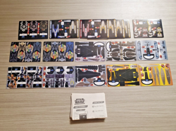 18x Star Wars Pocket Models Clone Wars Ship Cards #26 #30 Padme Nubian Yacht - Image 1