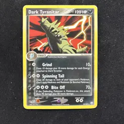 Pokemon Dark Tyranitar 120 HP Rare Card Team Rocket Returns 19/109 English - Image 1