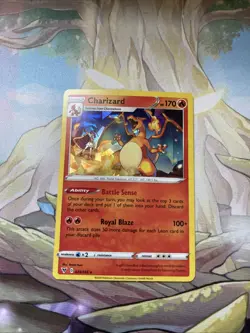 Pokemon TCG Charizard Cracked Ice Holo Card 025/185 Deck Exclusive NM - Image 1