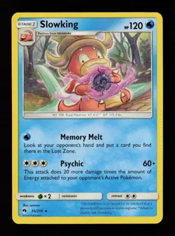 Slowking 55/214 Rare Lost Thunder Pokemon Cards - Image 1