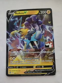 Pokemon TCG Prize Pack Series Cards #048/172 Raikou V NM - Image 1