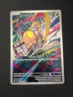 Pokemon TCG Toedscool Illustration Rare Card 201/198 SV1 Base Set NM - Image 1
