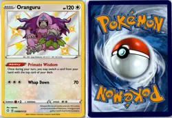 Pokemon Card - Oranguru Shining Fates Shiny Vault SV098/SV122 Shiny Rare Holo NM - Image 3