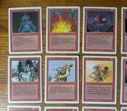 Lot of 20 Magic the Gathering MTG Red Cards - Revised 3rd Edition - LP, No Dupes - Image 2