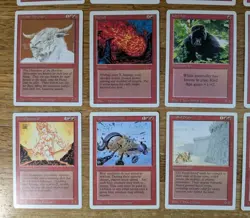 Lot of 20 Magic the Gathering MTG Red Cards - Revised 3rd Edition - LP, No Dupes - Image 3
