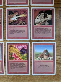 Lot of 20 Magic the Gathering MTG Red Cards - Revised 3rd Edition - LP, No Dupes - Image 5