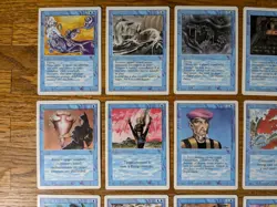 Lot of 20 Magic the Gathering MTG Blue Cards Revised 3rd Edition - LP, No Dupes - Image 2