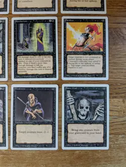 Lot of 20 Magic the Gathering MTG Black Cards Revised 3rd Edition - LP, No Dupes - Image 5
