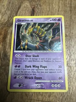 Giratina LV.63 Holo Rare Card #10/127 Vintage, Moderately Played - Image 1