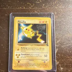Pokemon Pikachu 4/Black Star Promos 50 HP Rare Promo Regular English Nintendo - Image 1