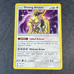 Shining Arceus 57/73 Shining Legends Holo Pokemon - Image 1