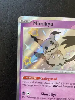POKEMON MIMIKYU #160/091 PALDEAN FATES BABY SHINY RARE - ENGLISH NM PACK FRESH - Image 3