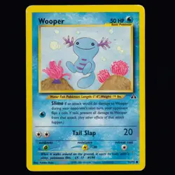 Wooper 71/75 Neo Discovery Common Pokemon TCG MP - Image 1