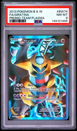 2013 POKEMON BLACK STAR PROMO GIRATINA #BW74 FULL ART PSA 8 NM #149101466 - Image 1