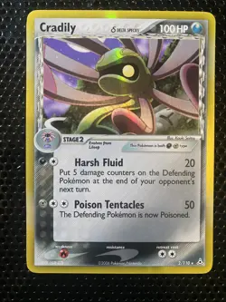Pokemon TCG Cradily 2/110 Holo EX Holon Phantoms 2006 LP - Image 1