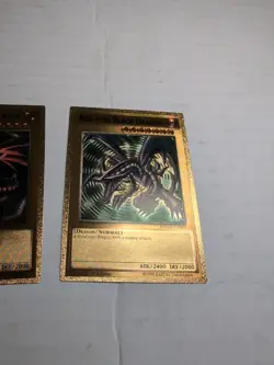 Yugioh Custom Gold Foil Card Red-Eyes Black Dragon Lot For Art Purposes  - Image 6