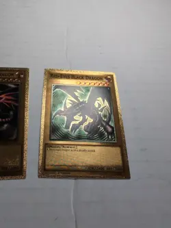 Yugioh Custom Gold Foil Card Red-Eyes Black Dragon Lot For Art Purposes  - Image 7