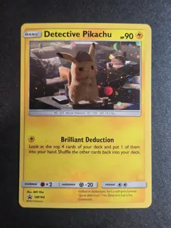 Detective Pikachu - SM194 LP Sun & Moon Promo Holo Promo Pokemon Holo - Image 1