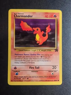 Charmander 50/82 LP Team Rocket Common Pokemon Unlimited - Image 1