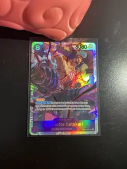Charlotte Katakuri OP11-067 One Piece CCG a Fist of Divine Speed Super Rare - Image 1