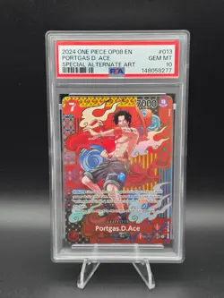 Portgas.D.Ace (SP) OP02-013 Two Legends OP08 Foil PSA 10 - Image 1