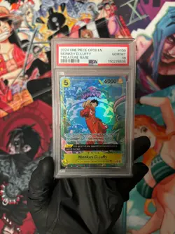 Monkey D. Luffy Treasure Rare OP-08 PSA 10 - Image 1