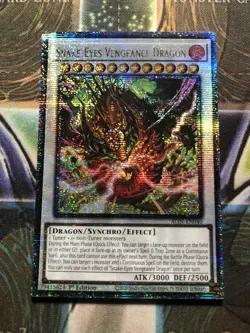 *** SNAKE-EYES VENGEANCE DRAGON *** QUARTER CENTURY ALIN-EN040 QCR YUGIOH! - Image 1