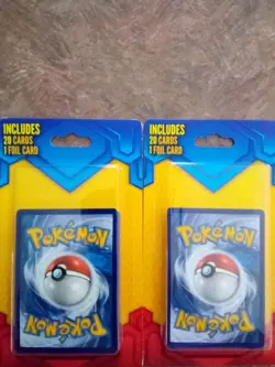 2 PACKS- Pokemon RARE Mystery Pack of 20 Cards with 1 Foil Card Pokemon 728192477089 - Image 1