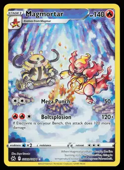 Magmortar GG03/GG70 Holo Crown Zenith Galarian Gallery Pokemon Card - Image 1