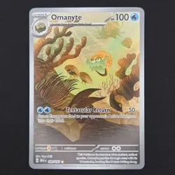 Pokemon TCG Card Omanyte 180/165 S&V 151 Illustration Rare *English* - NM - Image 1