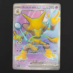 Pokemon TCG Card Alakazam ex 188/165 Scarlet & Violet 151 Ultra Rare - NM - Image 1