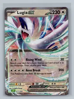 Lugia ex 017/034 Holo Classic Collection Trading Card Game Classic Pokemon NM - Image 1