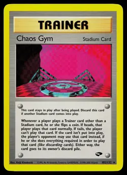 Pokemon Card - Chaos Gym Gym Challenge 102/132 Rare - Image 1
