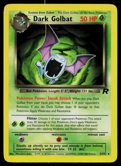 Pokemon Card - Dark Golbat Team Rocket 24/82 Rare - Image 1