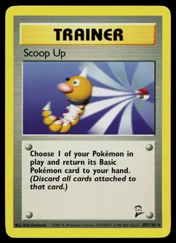 Pokemon Card - Scoop Up Base Set 2 107/130 Rare - Image 1