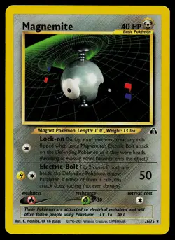Pokemon Card - Magnemite Neo Discovery 26/75 Rare - Image 1