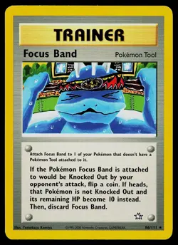 Pokemon Card - Focus Band Neo Genesis 86/111 Rare - Image 1