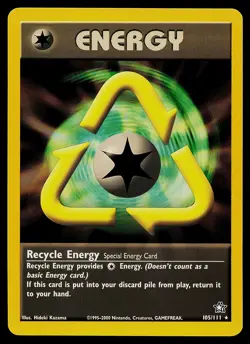 Pokemon Card - Recycle Energy Neo Genesis 105/111 Rare - Image 1