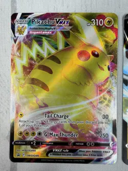 Pokemon Card TCG - Pikachu V & VMAX SWSH285 SWSH286 Black Star Promos - NM - Image 3