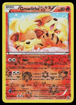 Pokemon Card - Growlithe Legendary Treasures: Radiant Collection RC4/RC25 Holo - Image 1