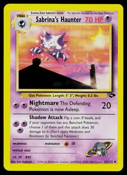 Pokemon Card - Sabrina's Haunter Gym Challenge 55/132 Uncommon - Image 1